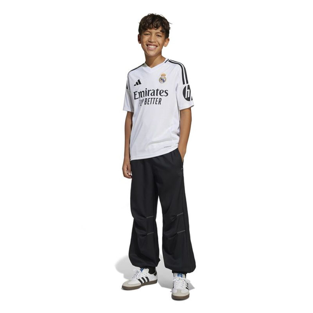 Children's Short Sleeved Football Shirt Adidas Real H Jsy White