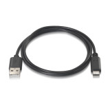 USB A to USB-C Cable Aisens A107-0052 Black 2 m