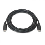 Data / Charger Cable with USB Aisens A107-0058 Black 3 m