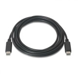 Data / Charger Cable with USB Aisens A107-0058 Black 3 m