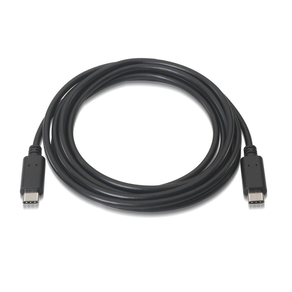 Data / Charger Cable with USB Aisens A107-0058 Black 3 m