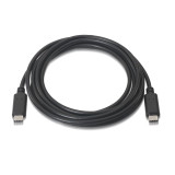 Data / Charger Cable with USB Aisens A107-0058 Black 3 m