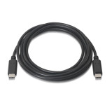 Data / Charger Cable with USB Aisens A107-0058 Black 3 m
