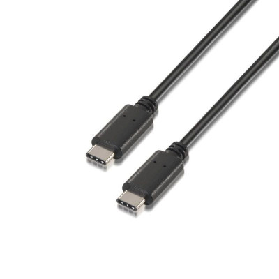 Data / Charger Cable with USB Aisens A107-0058 Black 3 m