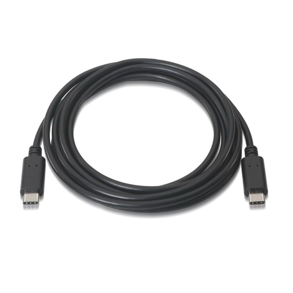Data / Charger Cable with USB Aisens A107-0058 Black 3 m