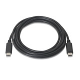 Data / Charger Cable with USB Aisens A107-0058 Black 3 m