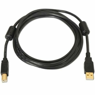USB A to USB B Cable Aisens A101-0011 Black 5 m