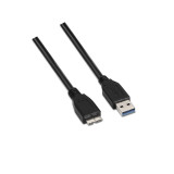 USB Cable Aisens A105-0043 Black 1 m