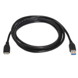 USB Cable Aisens A105-0043 Black 1 m