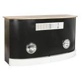 Bar unit DKD Home Decor White Brown Black 157 x 52 x 90 cm BAR