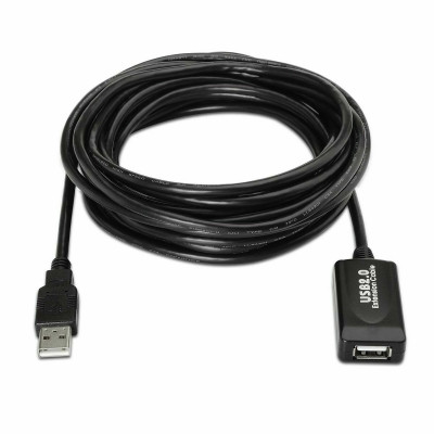 USB 2.0 Cable Aisens A101-0019 Black 10 m