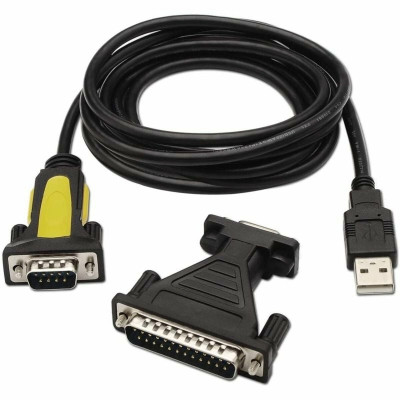 Data / Charger Cable with USB Aisens A104-0039 1,8 m Black