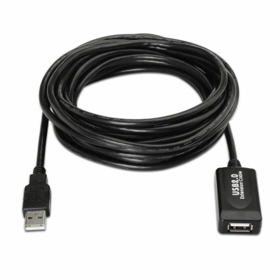 USB 2.0 Cable Aisens A101-0019 Black 10 m