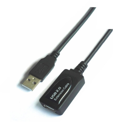 USB 2.0 Cable Aisens A101-0019 Black 10 m