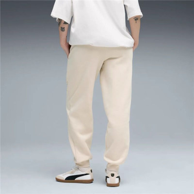Long Sports Trousers Puma Maximal Metallic Com Beige Lady