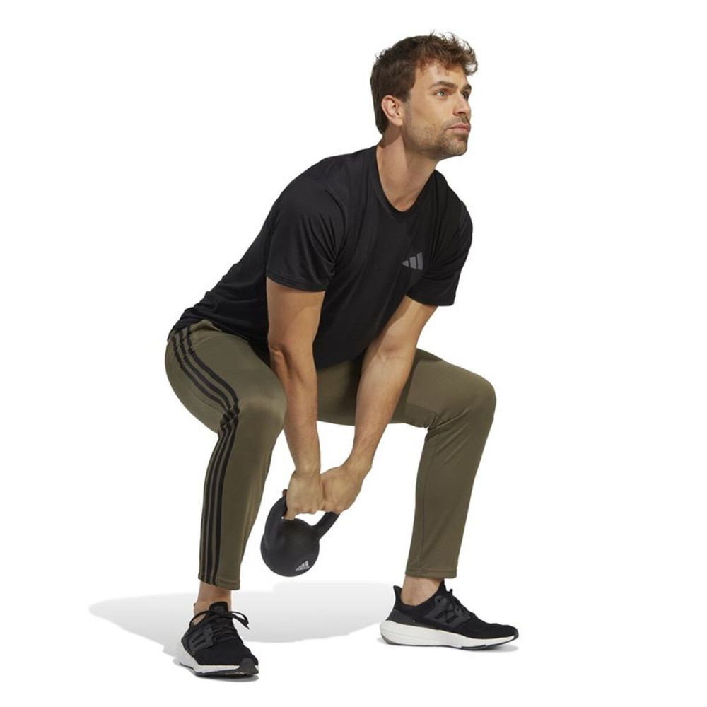 Long Sports Trousers Adidas Essentials Logo 3 Bandas Yellow Men