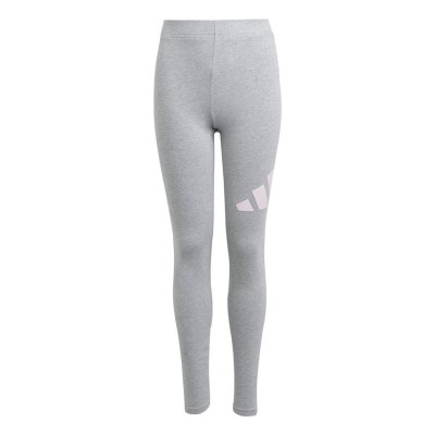 Sports Leggings for Children Adidas Essentials Big Logo Grey Pink