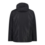 Men's Sports Jacket Campagnolo Zip Hood Detachable Inn Black