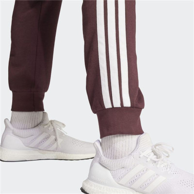 Long Sports Trousers Adidas 3 Bandas Burgundy Men