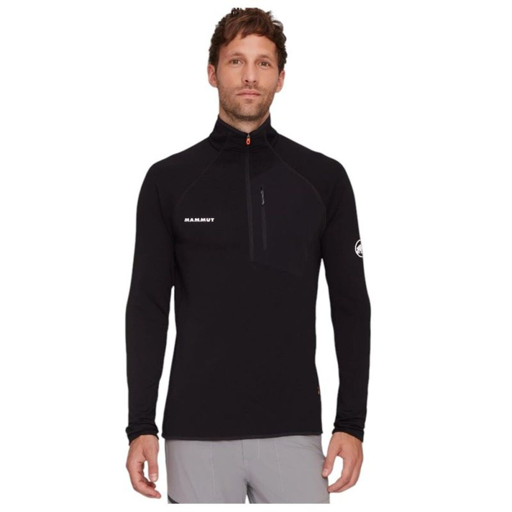 Men's Sports Jacket Mammut Aenergy Light Ml Half Zip Pull Black