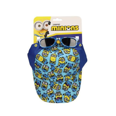 Set of cap and sunglasses Minions Blue