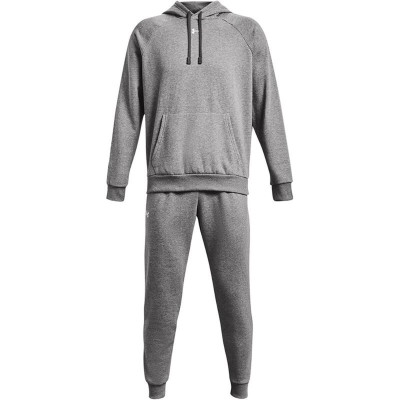 Tracksuit for Adults Under Armour Rivale Fleece Grey Men