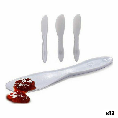 Knife Set Kinvara White Plastic 18 x 10 x 1 cm 18 x 3,5 x 1 cm 3 Pieces (12 Units)