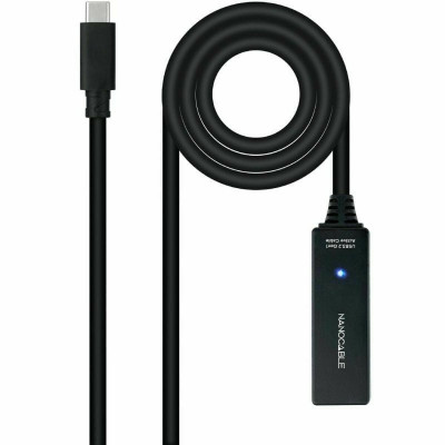 USB Cable NANOCABLE USB 3.2 amplif. C/M-C/H 5m Black 5 m