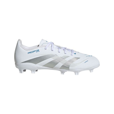 Childrens Football Boots Adidas Predator League Fg/Mg White