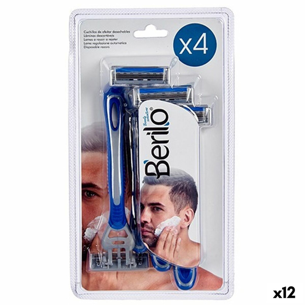Disposable Razor Berilo 4 Pieces (12 Units)
