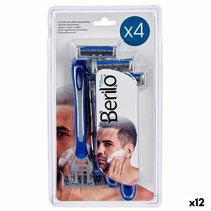 Disposable Razor Berilo 4 Pieces (12 Units)