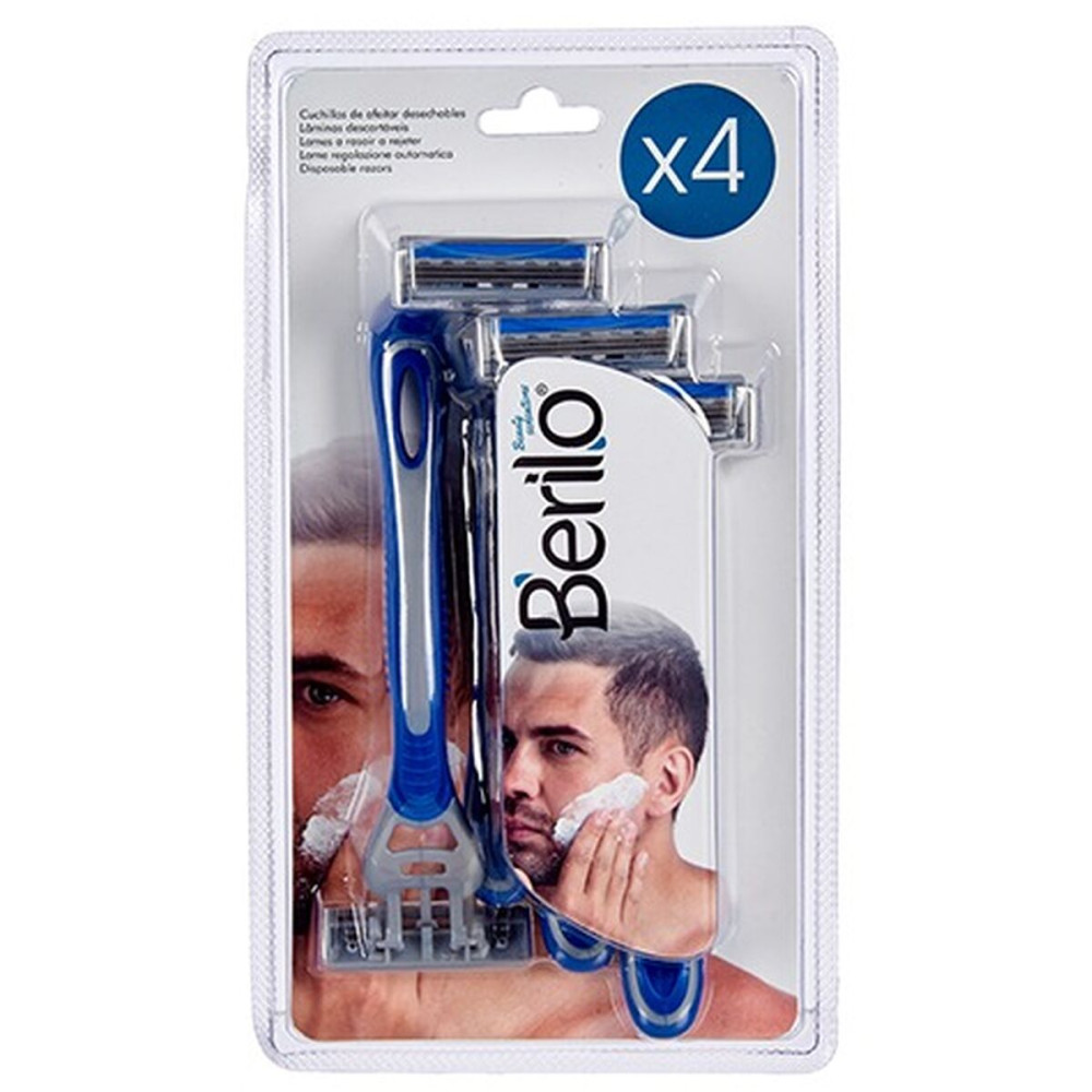Disposable Razor Berilo 4 Pieces (12 Units)