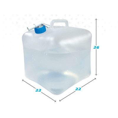 Water bottle Aktive Polyethylene 10 L 22 x 26 x 22 cm (12 Units)
