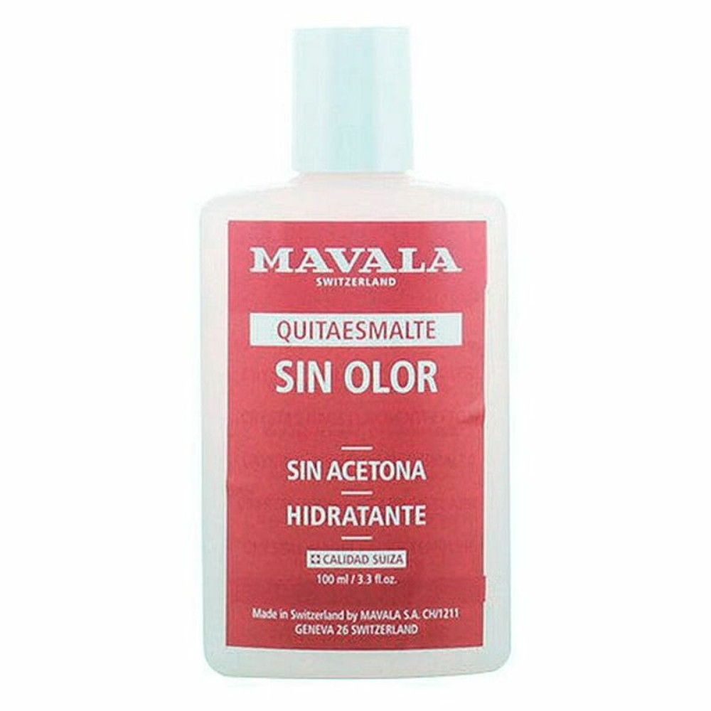 Nail polish remover Mavala Quitaesmalte Crystal 100 ml Acetone-free