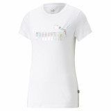 Women’s Short Sleeve T-Shirt Puma Ess+ Nova Shine White