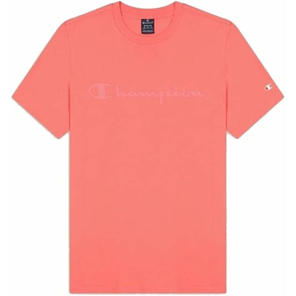 Men’s Short Sleeve T-Shirt Champion Crewneck Pink