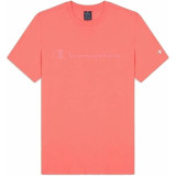 Men’s Short Sleeve T-Shirt Champion Crewneck Pink