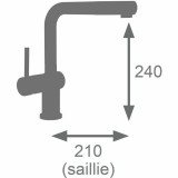 Mixer Tap Edouard Rousseau SQUARE