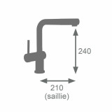 Mixer Tap Edouard Rousseau SQUARE