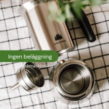 Italian Coffee Pot Bialetti Silver Wood Stainless steel