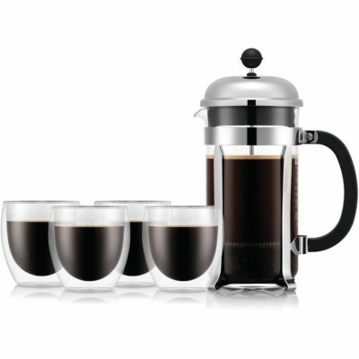 Cafetière with Plunger Bodum Transparent 1 L (8 Units)