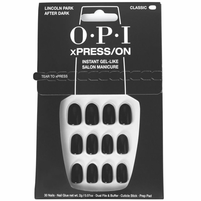 False nails Opi Lincoln Park After Dark Lincoln Park After Dark 30 Pieces