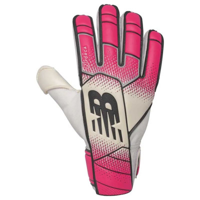 Goalkeeper Gloves New Balance Nforca White Pink Adults