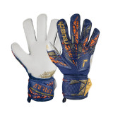 Goalkeeper Gloves Reusch Attrakt Grip Navy Blue Adults