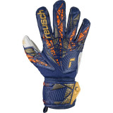 Goalkeeper Gloves Reusch Attrakt Grip Navy Blue Adults