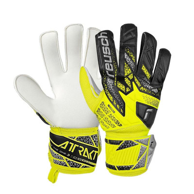 Goalkeeper Gloves Reusch Attrakt Solid safe Yellow Adults