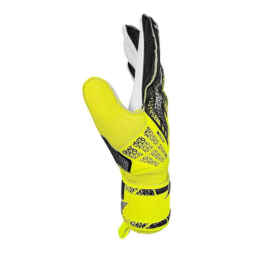 Goalkeeper Gloves Reusch Attrakt Solid safe Yellow Adults