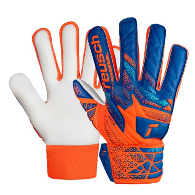 Goalkeeper Gloves Reusch Attrakt Starter Blue Orange