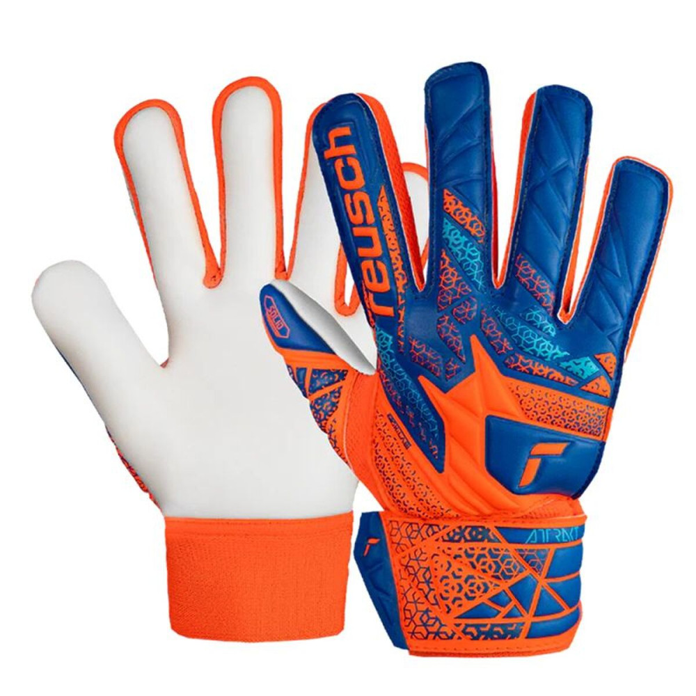Goalkeeper Gloves Reusch Attrakt Starter Blue Orange
