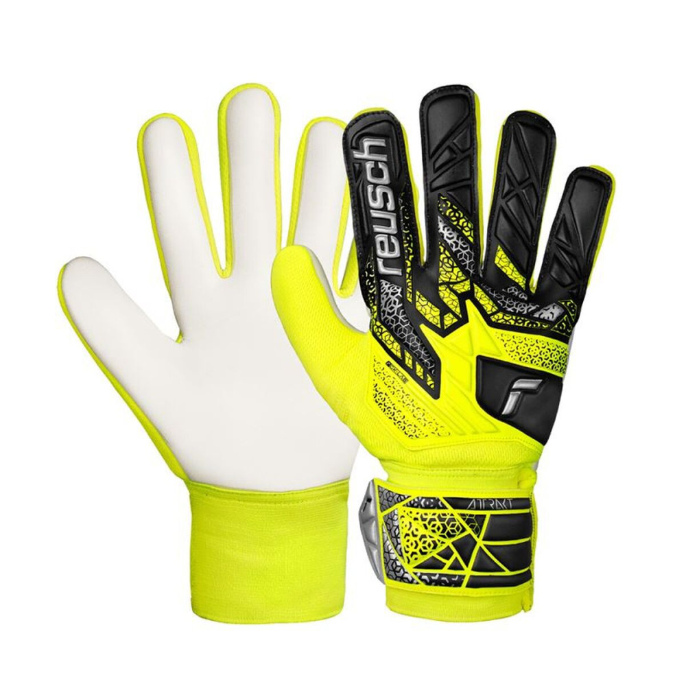 Goalkeeper Gloves Reusch Attrakt Starter Yellow Adults